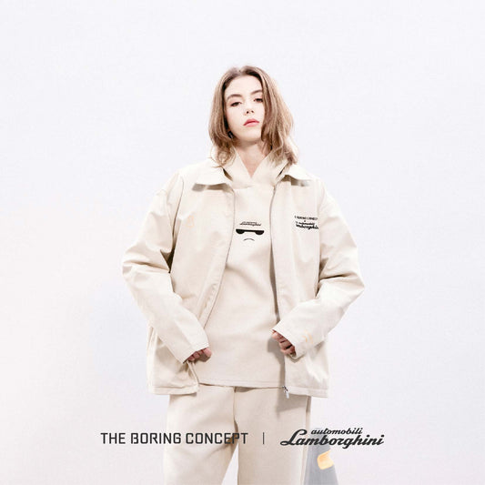 The Boring Concept  TBC|Lamborghini   Boring white jacket