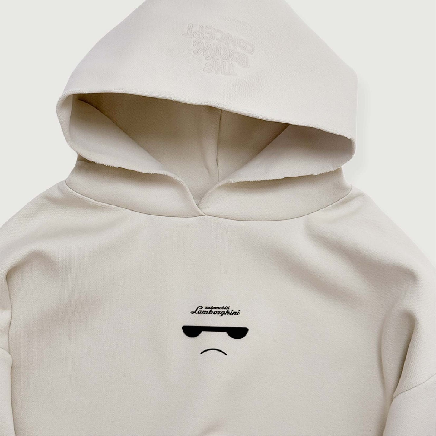 The Boring Concept TBC|Lamborghini  Boring white hoodie