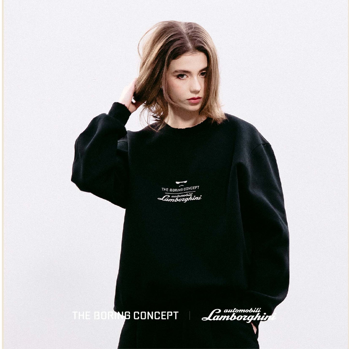 The Boring Concept  TBC|Lamborghini Black long sleeved T-shirt
