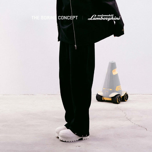 The Boring Concept  TBC|Lamborghini black button down pants
