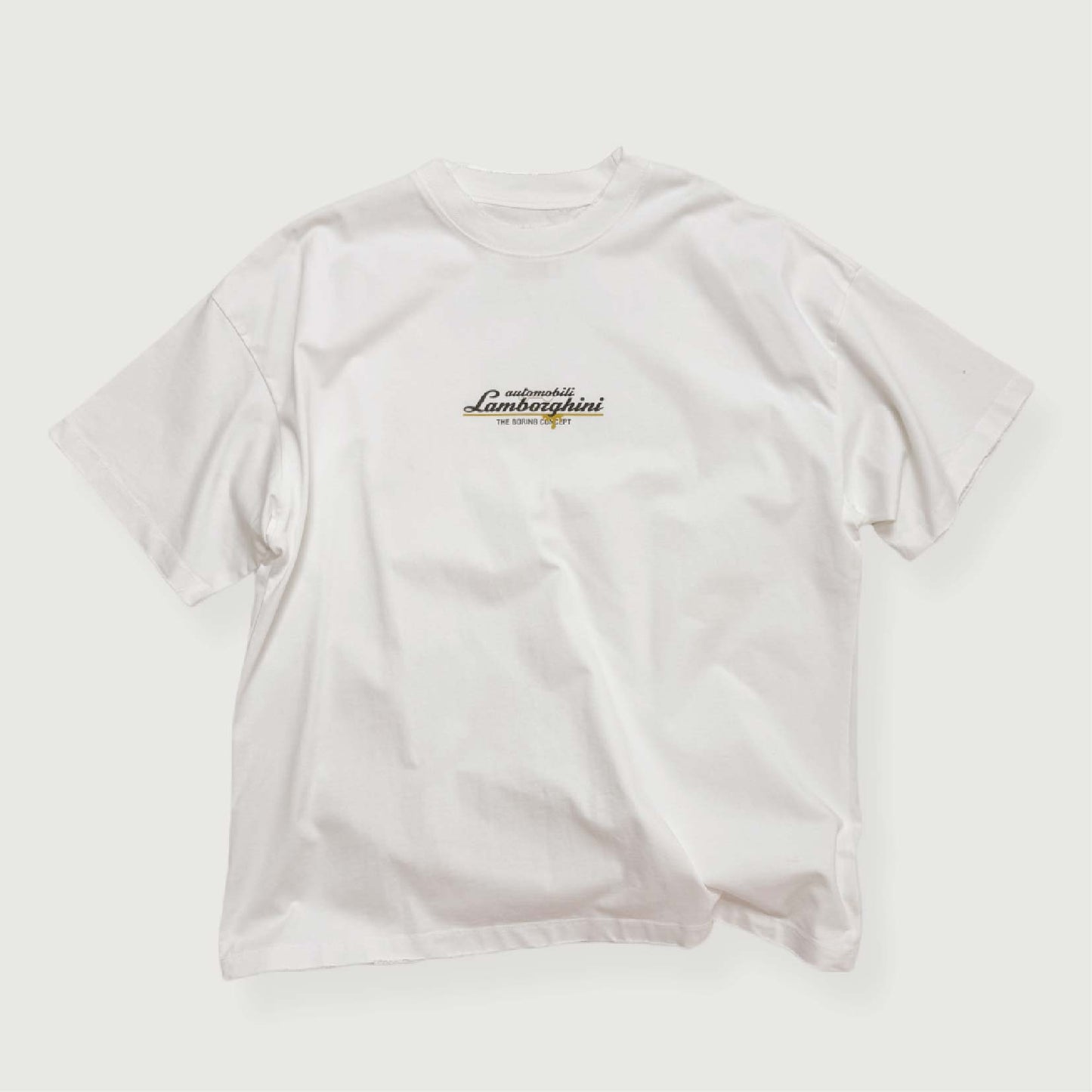 The Boring Concept TBC|Lamborghini White t-shirt