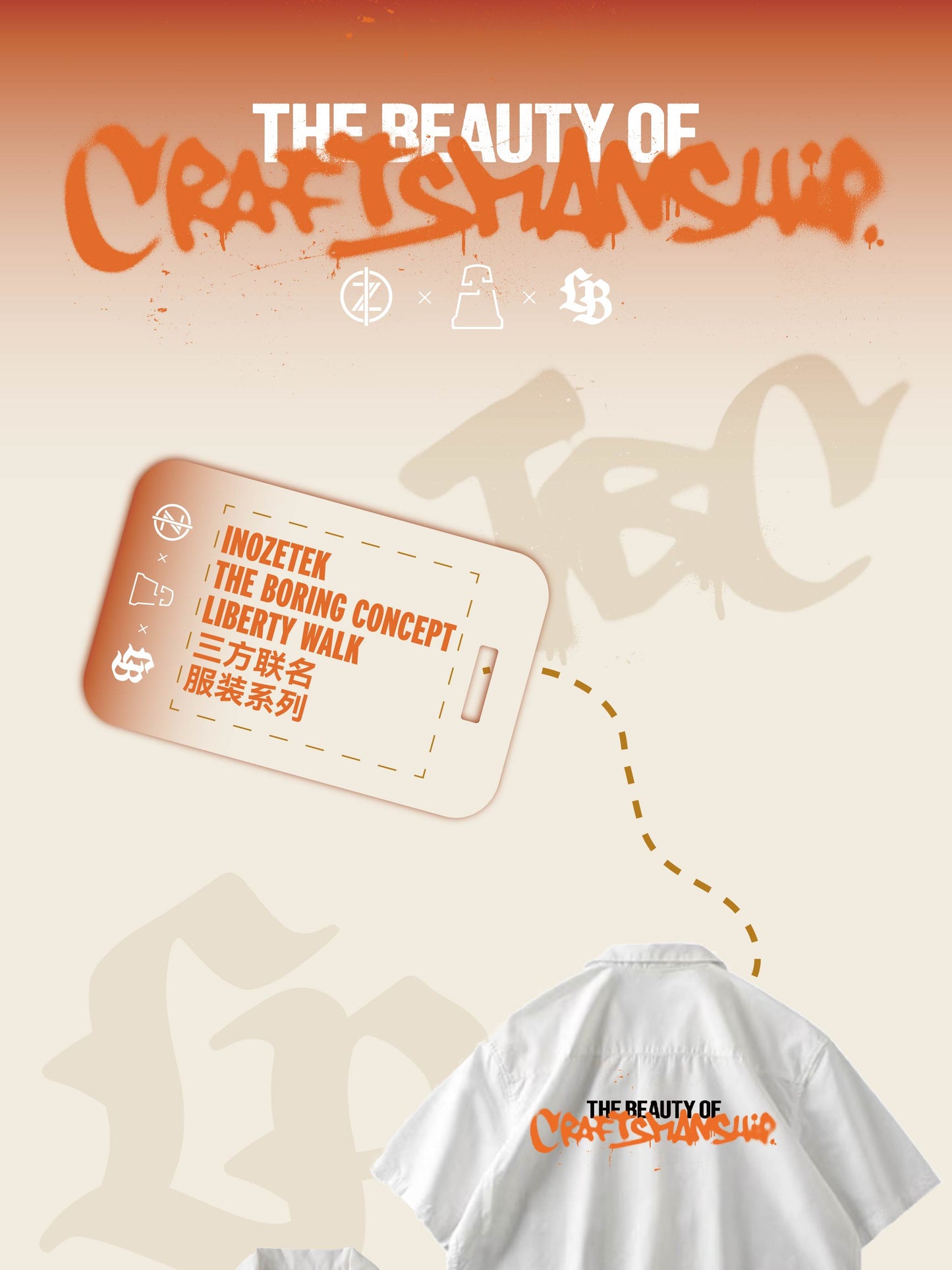 The Boring Concept Libertywalk LBWK×inozetek×TBC White shirt