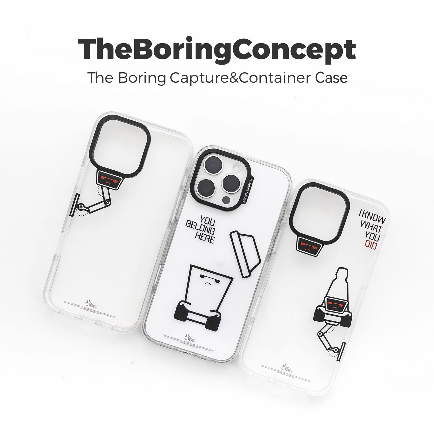 “The boring”Transparent phone case
