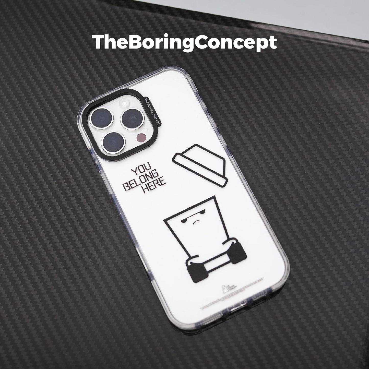 “The boring”Transparent phone case