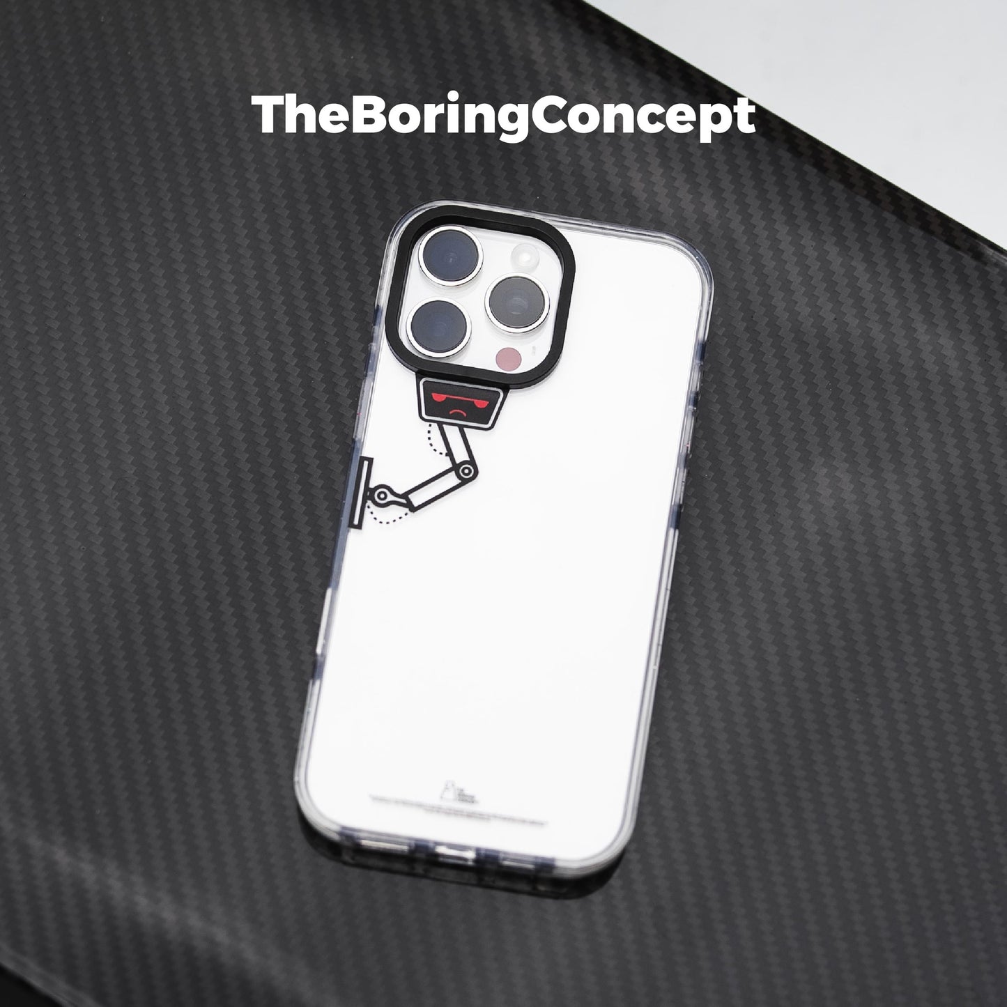 “The boring”Transparent phone case