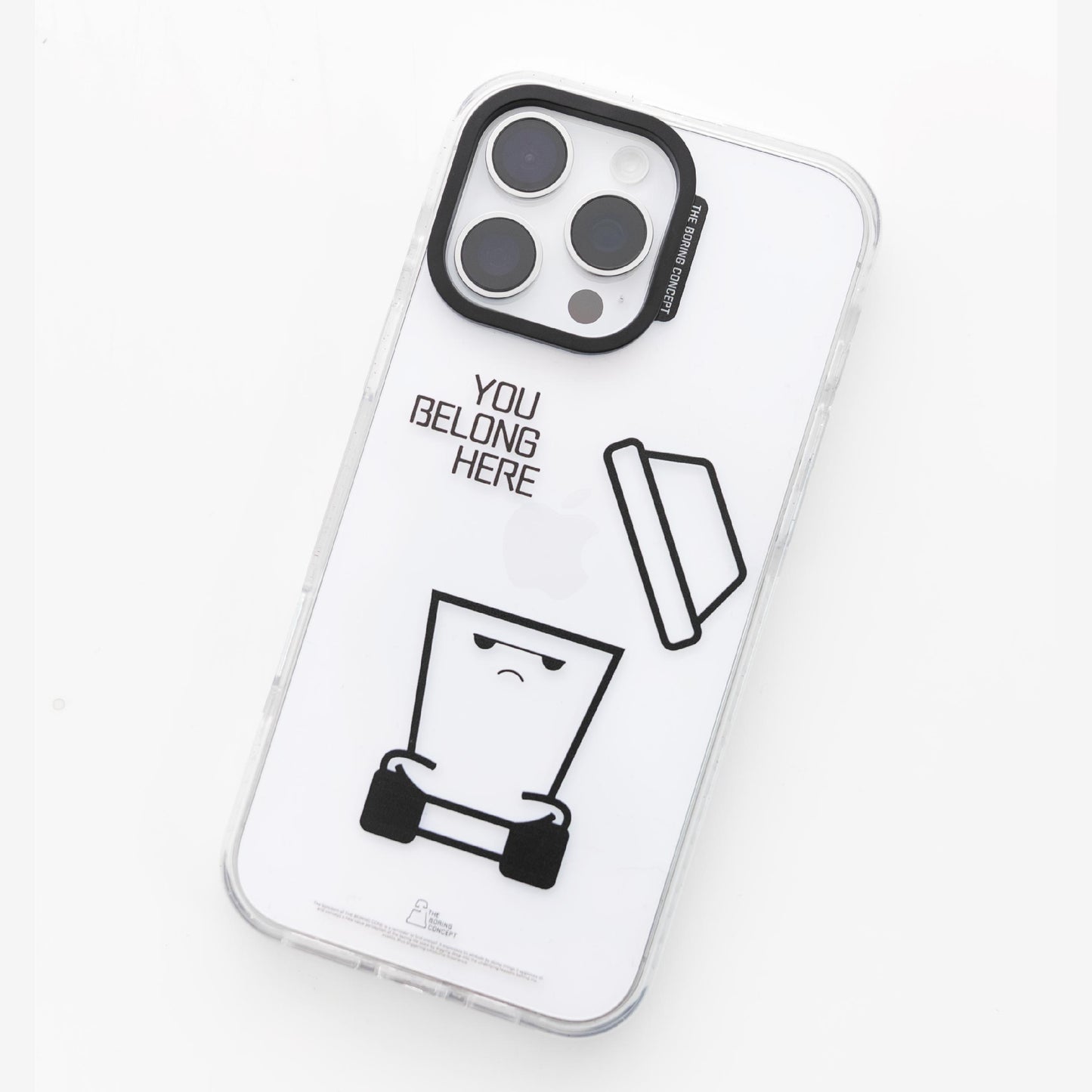 “The boring”Transparent phone case