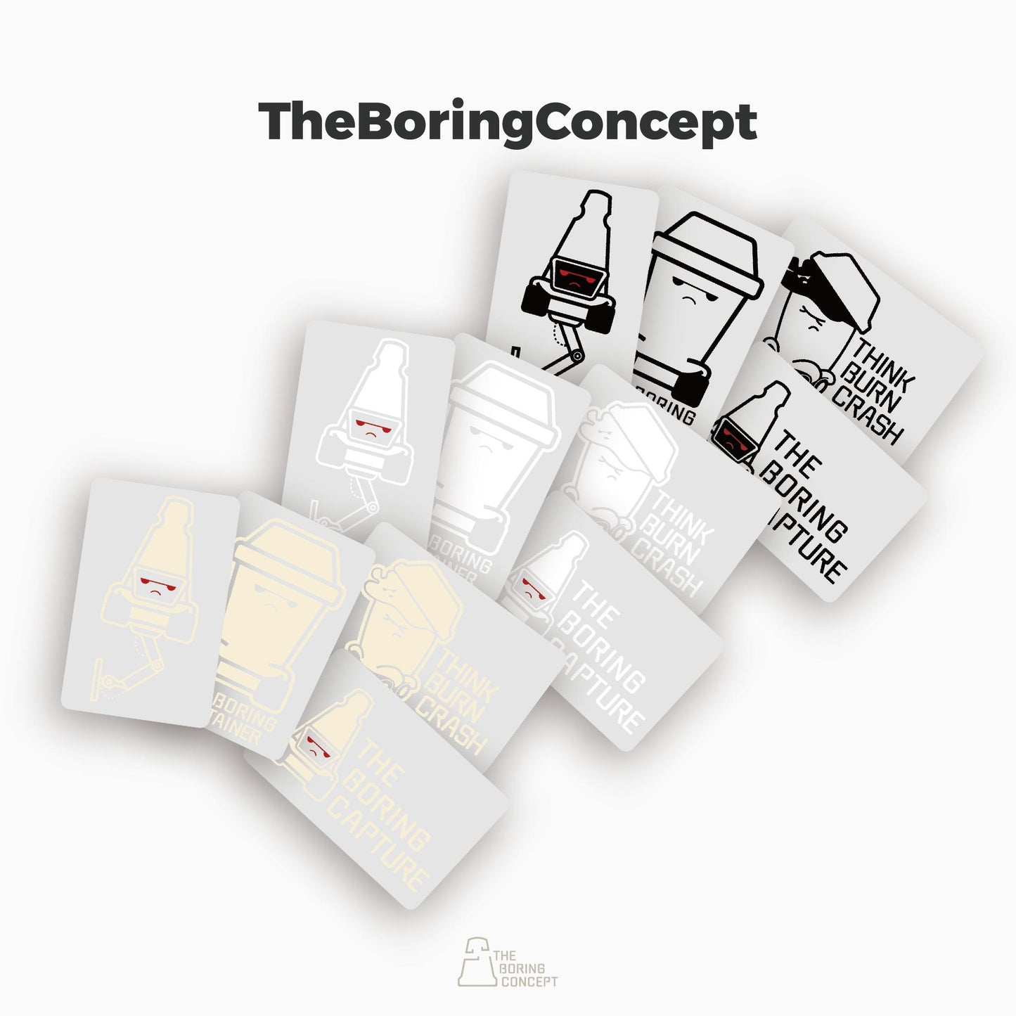 “The Boring”t【rash can&capture】Refrigerator Magnet&Sticker