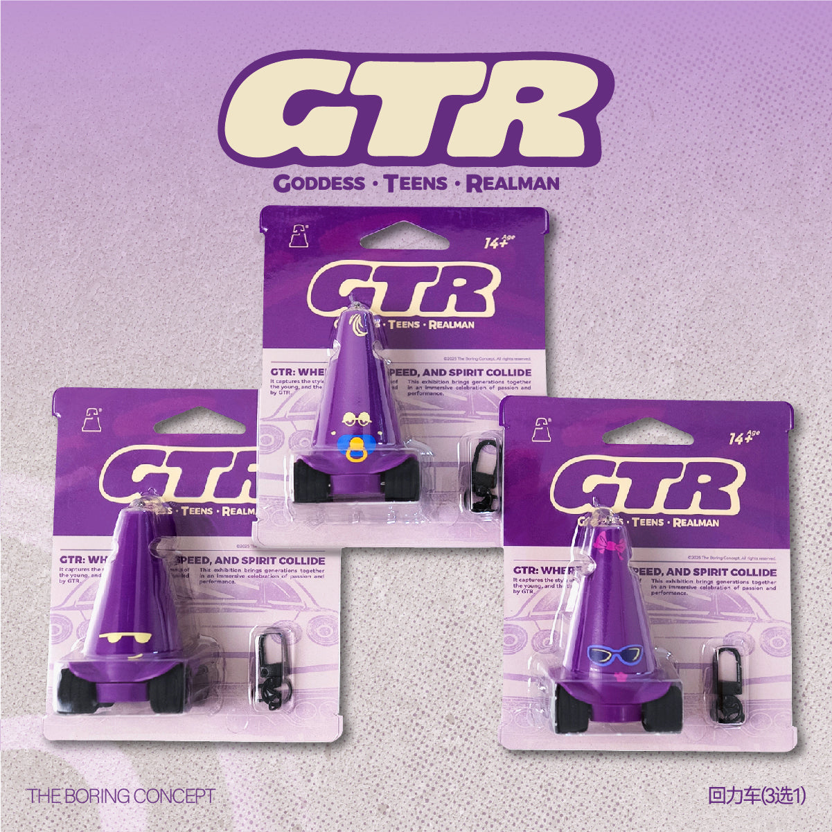 The boring GTR Fabric license plate cover&Pullback car