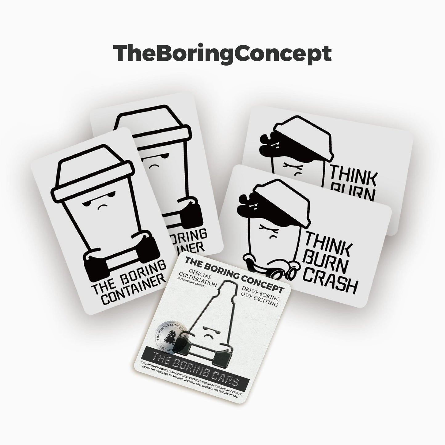 “The Boring”t【rash can&capture】Refrigerator Magnet&Sticker
