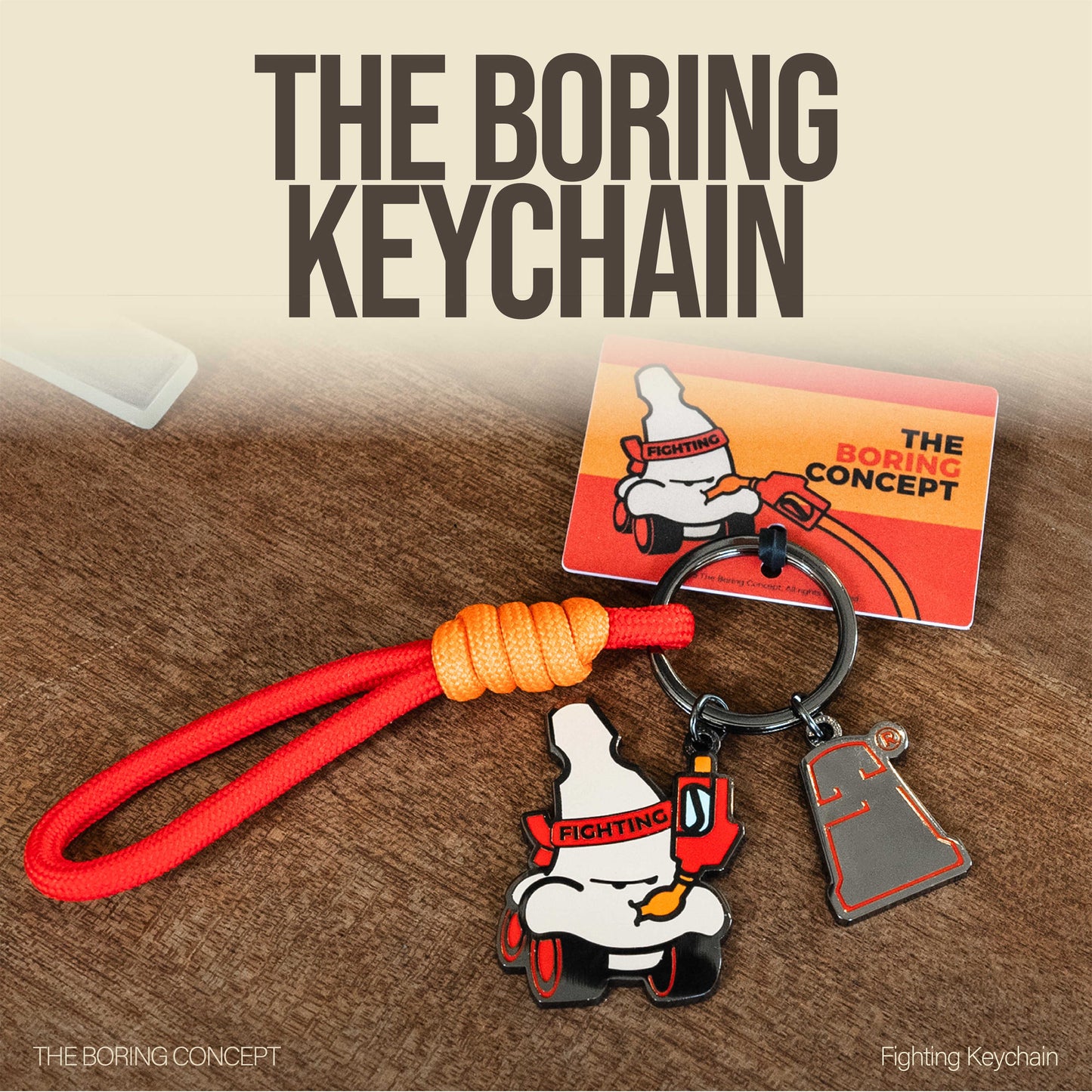 The Boring Concept “The Boring”Image Fighting Key Chain