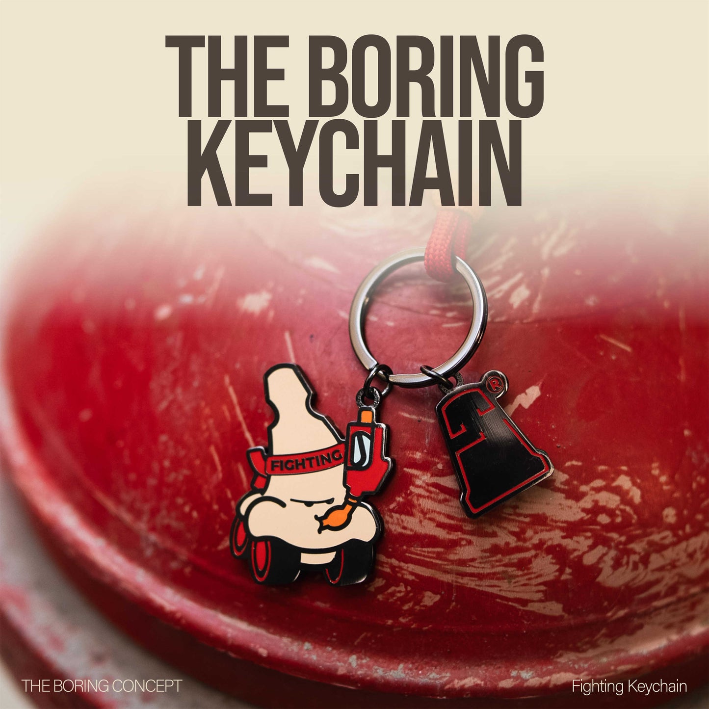 The Boring Concept “The Boring”Image Fighting Key Chain