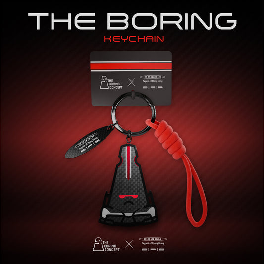 TBC×SPS PAGANI HONGKONG Carbon fiber keychain