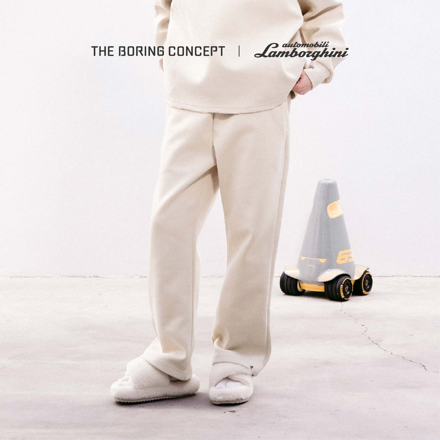 The Boring Concept  TBC|Lamborghini Boring white button down pants