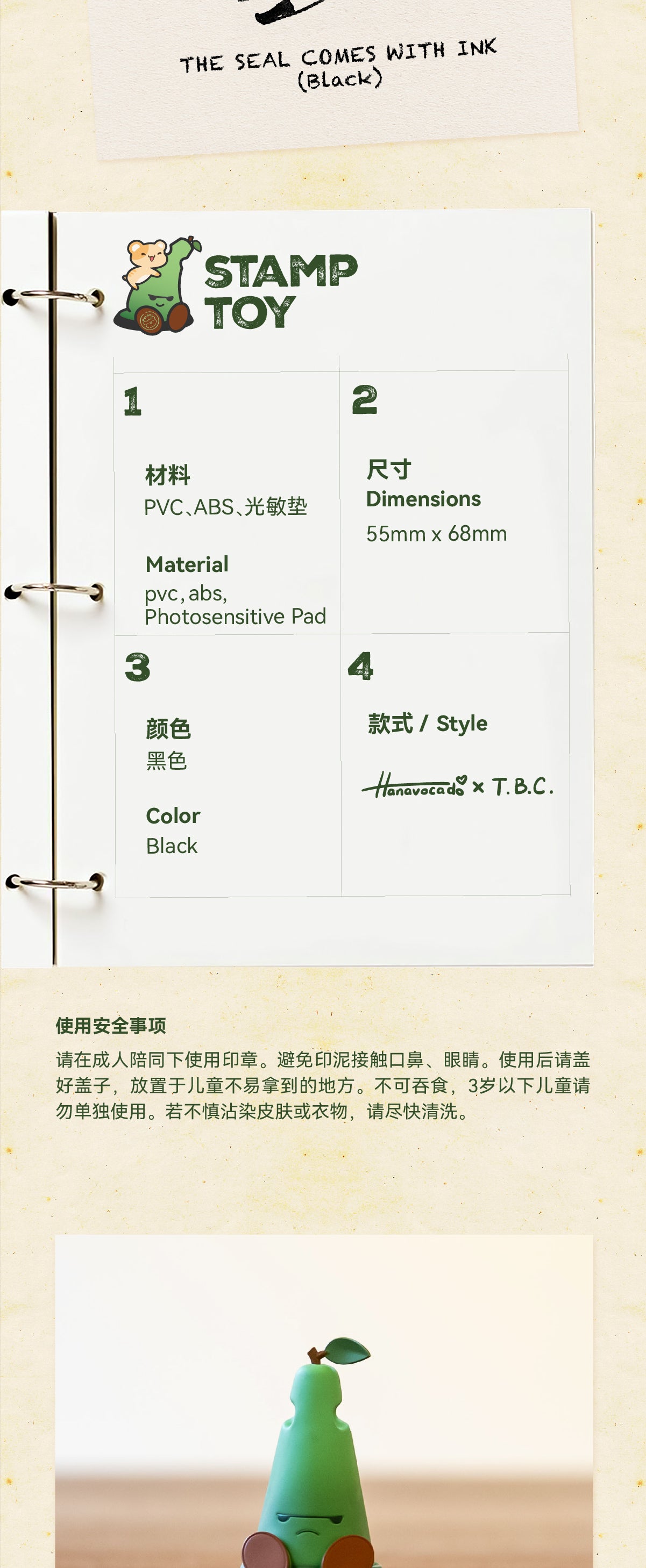 The Boring Concept - Hanavocado Stamp