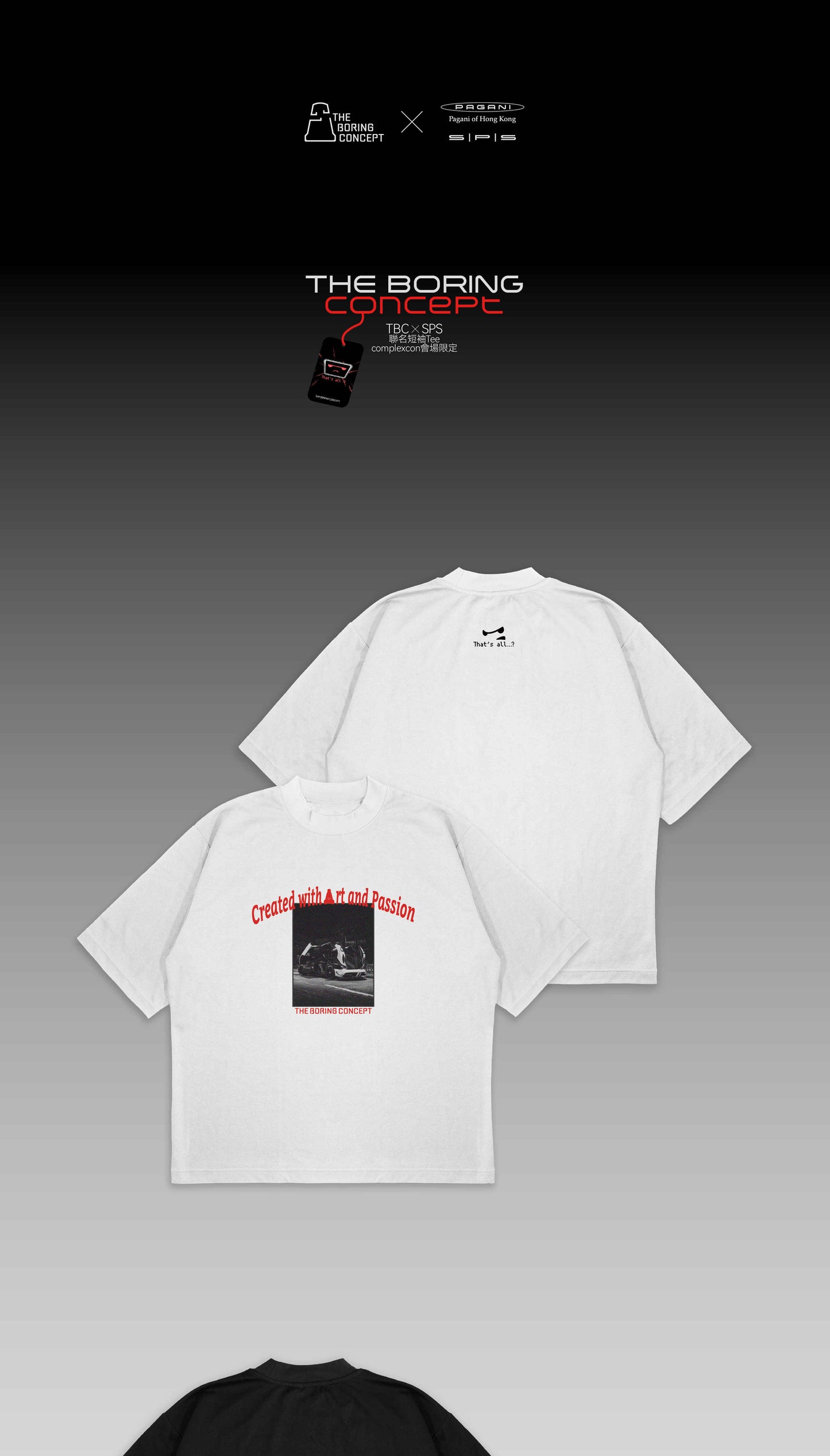 TBC×SPS PAGANI HONGKONG Printed T-shirt