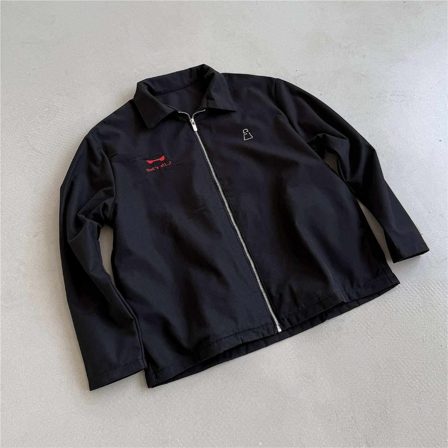 TBC×SPS PAGANI HONGKONG Black crystal-embellished jacket