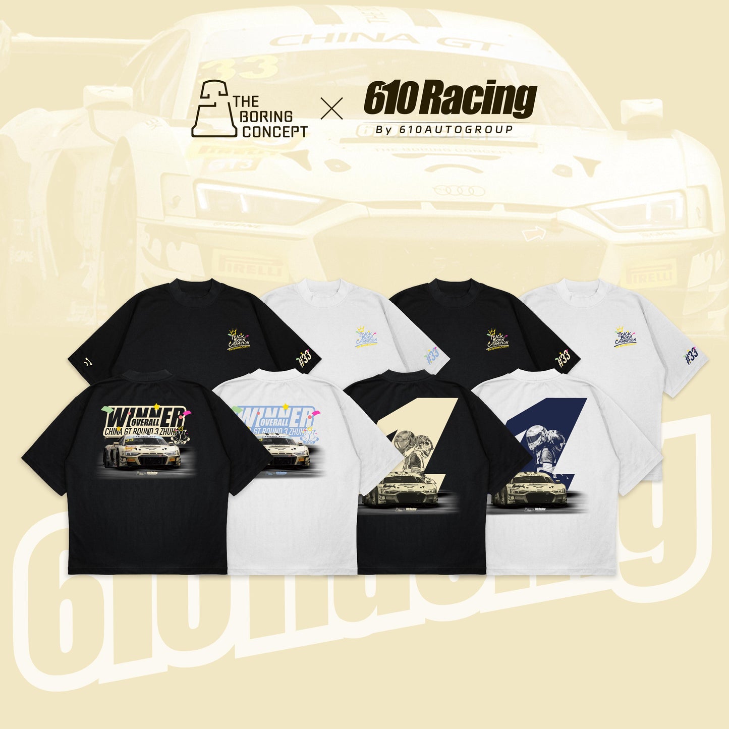 TBC×610 CHINAGT TrackBornChampion T-shirt