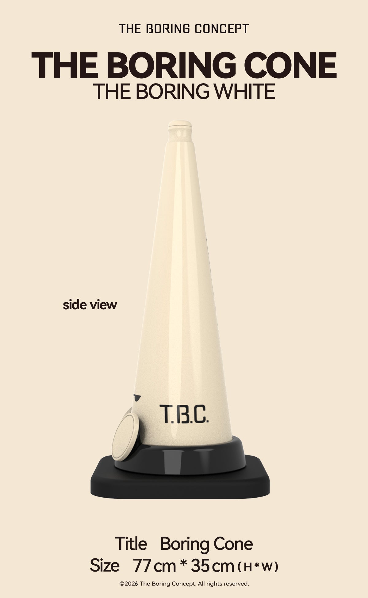 The Boring Cone - Boring White