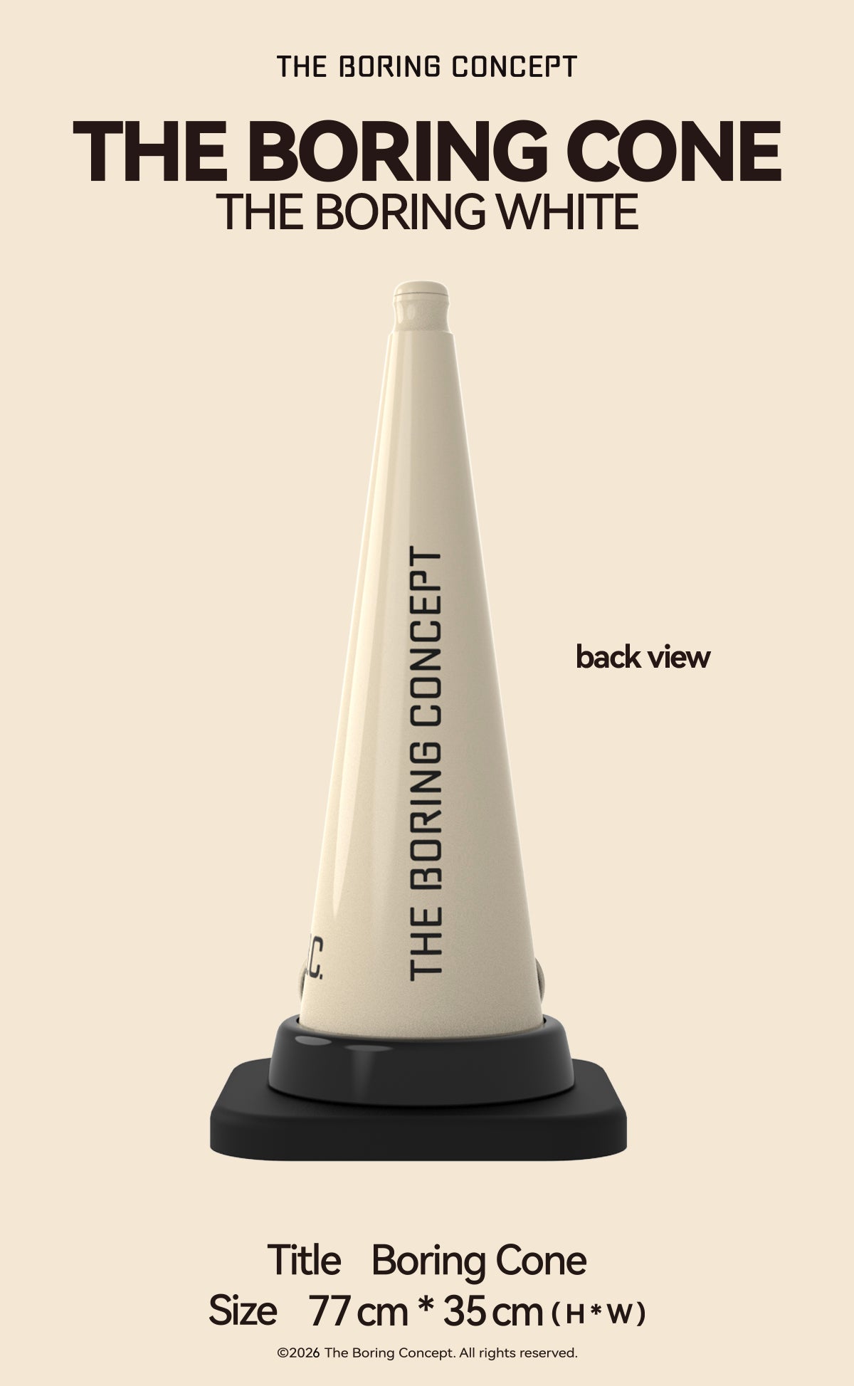The Boring Cone - Boring White