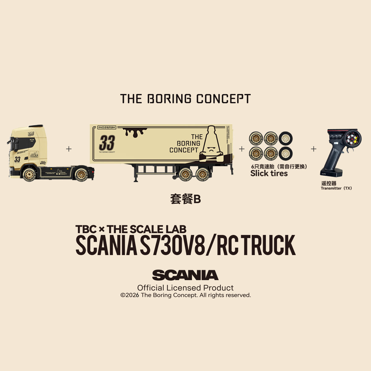 TBC x THE SCALE LAB | SCANIA S730 V8 / RC TRUCK