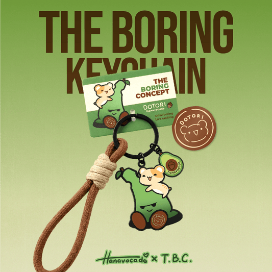The Boring Concept - Hanavocado Keychain with Stickers