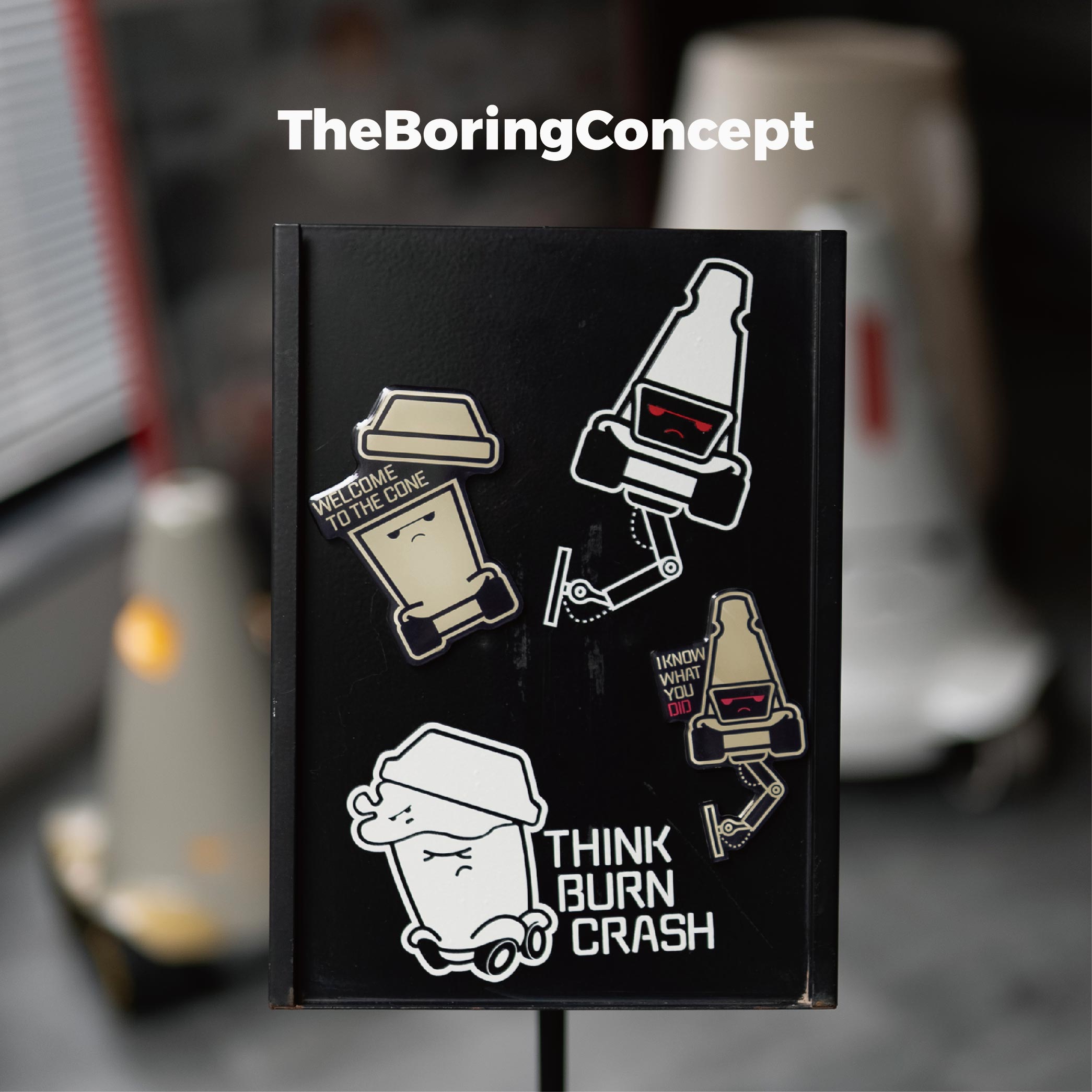 “The Boring”t【rash can&capture】Refrigerator Magnet&Sticker ...