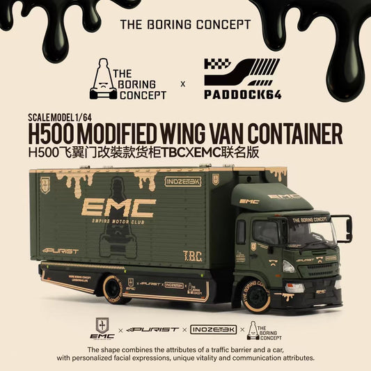 Empire Motor Club X The Boring Concept X INOZETEK X Purist Group - Paddock64 1/64 Container Trailer Model Car