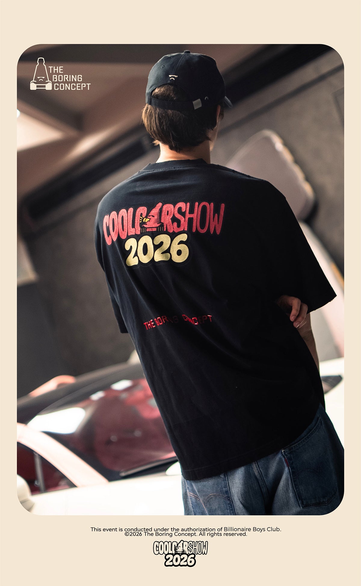The Boring Concept X CoolCarShow T shirt