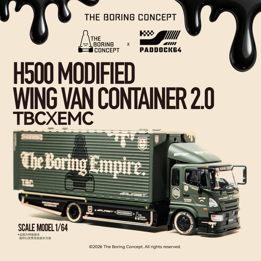 EMC 2.0 - Empire Motor Club X The Boring Concept X INOZETEK X Purist Group - Paddock64 1/64 Container Trailer Model Car