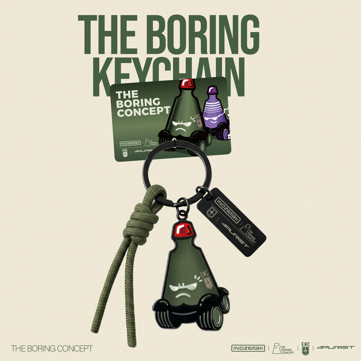 Empire Motor Club X The Boring Concept X INOZETEK X Purist Group Keychain